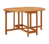 vidaXL Table de jardin 130x90x72 cm bois massif acacia