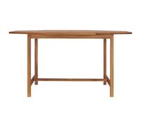 vidaXL Table de jardin 150x150x75 cm teck massif