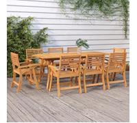 vidaXL – Table de jardin – 200×90×75 cm – Bois d'acacia massif
