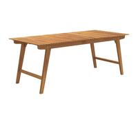 vidaXL Table de jardin 200x90x75 cm bois massif acacia