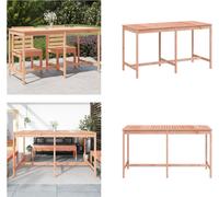 vidaXL Table de jardin 203,5x90x110 cm Bois massif Douglas - Table de jardin - Tables de jardin - Table d'extérieur - Table de terrasse