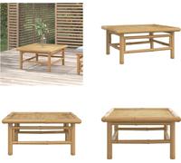 vidaXL Table de jardin 65x55x30 cm Bambou - Table de jardin - Tables de jardin - Table d'extérieur - Table de terrasse