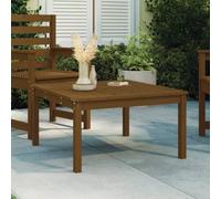 vidaXL Table de jardin 82,5x82,5x45 cm - Bois Massif de Pin - Marron Miel