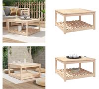 vidaXL Table de jardin 82,5x82,5x45 cm Pin massif - Table de jardin - Tables de jardin - Table de terrasse - Table basse de jardin