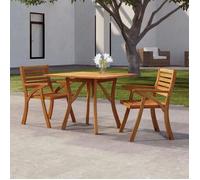 vidaXL Table de jardin 85x85x75 cm Bois d'acacia massif