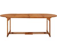 vidaXL Table de jardin à manger 220x90x75 cm en bois massif d'acacia