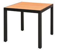 vidaXL Table de jardin aluminium WPC