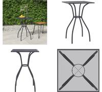vidaXL Table de jardin Anthracite 50x50x72 cm Grille d'acier - Table de jardin - Tables de jardin - Table extérieure - Table de terrasse