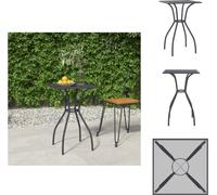 vidaXL Table de jardin anthracite 50x50x72 cm Grille en acier - Tables de jardin
