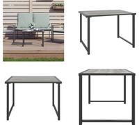 vidaXL Table de jardin Anthracite 55x40x37 cm Acier - Table de jardin - Table basse - Meubles de jardin
