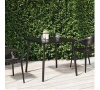 vidaXL Table de jardin anthracite 80x80x71 cm Acier
