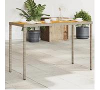 vidaXL Table de Jardin avec Dessus en Bois d'Acacia, Table à Manger, Table de Repas, Meuble de Patio Balcon Terrasse 365076