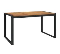 vidaXL Table de jardin avec pieds en forme de U 140×80×75 cm bois massif acacia