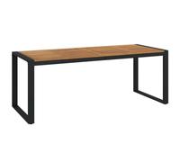 vidaXL Table de jardin avec structure en forme de U 200x90x75 cm Acacia massif