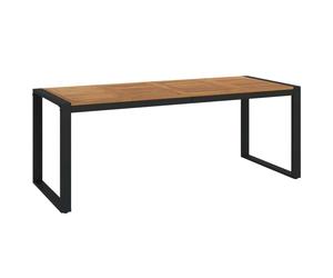 vidaXL Table de jardin avec structure en forme de U 200x90x75 cm Acacia massif