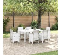 vidaXL Table de Jardin Blanc 150 x 100 x 73 cm polyrotin