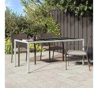 vidaXL Table de Jardin Blanc 190 x 90 x 75 cm polyrotin
