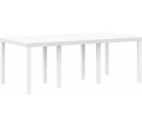 vidaXL Table de jardin blanche 200 x 100 x 73 cm polyrotin