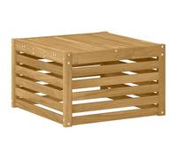 vidaXL Table de Jardin Bois d'Acacia Massif Blanc 59 x 59 x 37 cm, Mobilier de Jardin Moderne, résistant aux intempéries, canapés élégants pour Balcon, Bois Solide et Flexible