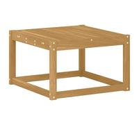 vidaXL Table de Jardin Bois d'Acacia Massif Blanc 59 x 59 x 37 cm, Mobilier de Patio Moderne et Résistant aux Intempéries, Détente de Jardin, Bois Acacia, Confort en Extérieur