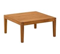 vidaXL Table de Jardin Bois d'Acacia Massif Naturel 60 x 60 x 30 cm, Canapé de Jardin extérieur, Design Moderne, Bois Dur, Facile à Nettoyer, Coin Salon pour Patio, Balcon, Jardin