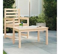 VidaXL Table de jardin - Bois de pin