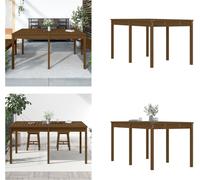 vidaXL Table de jardin brun miel 159,5x82,5x76 cm Pin massif - Table de jardin - Tables de jardin - Table d'extérieur - Table de terrasse
