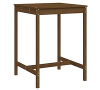 vidaXL Table de jardin marron miel 82,5x82,5x110 cm bois massif de pin824084 G