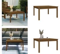 vidaXL Table de jardin brun miel 82,5x82,5x45 cm Pin massif - Table de jardin - Tables de jardin - Table de terrasse - Outdoor Table