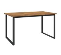 vidaXL Table de Jardin et Pieds en Forme de U 140x80x75 cm Bois Acacia