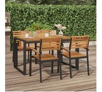 vidaXL Table de jardin avec pieds en forme de U 140×80×75 cm bois massif acacia
