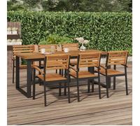 vidaXL Table de jardin et pieds en forme de U 200x90x75 cm bois acacia 319514