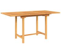 vidaXL Table de jardin extensible 110-160x80x75 cm bois massif teck