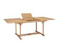 vidaXL Table de jardin extensible 150-200x100 cm teck