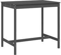 vidaXL Table de jardin Gris 121x82,5x110 cm Pin massif
