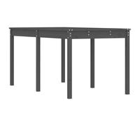 vidaXL Table de jardin Gris 159,5x82,5x76 cm Pin massif