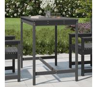 vidaXL Table de jardin - Gris