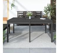 vidaXL Table de jardin gris