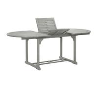 vidaXL Table de jardin 200x100x75 cm Bois massif d'acacia Gris