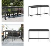 vidaXL Table de jardin Gris 203,5x90x110 cm Pin massif - Table de jardin - Tables de jardin - Table d'extérieur - Table de terrasse