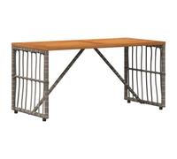 Vidaxl Table De Jardin Gris 80 X 40 X 40 Cm Acier Enduit De Poudre