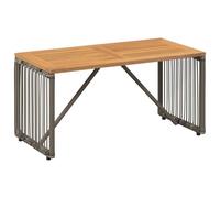 Vidaxl Table De Jardin Gris Et Marron 80 X 40 X 40 Cm Polyrotin
