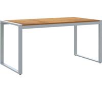 vidaXL Table de jardin Grise 160 x 80 x 75 cm Bois massif d'acacia