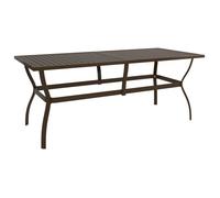 vidaXL Table de jardin marron 190 x 80 x 72 cm en acier