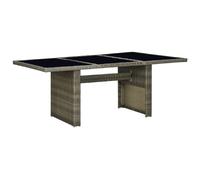 vidaXL Table de jardin Marron