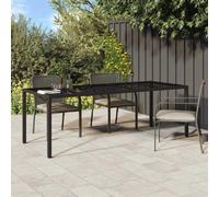vidaXL Table de Jardin Marron 250 x 100 x 75 cm polyrotin