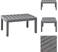 vidaXL Table de jardin moka 78x55x38 cm plastique - Tables de jardin