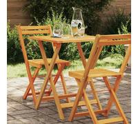 vidaXL Table de Jardin Naturel 60 x 60 x 72 cm Bois d'Acacia Massif