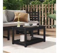 vidaXL Table de jardin noir 82,5x50,5 cm