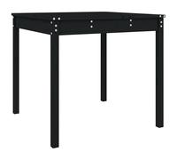vidaXL Table de jardin noire 82,5x82,5x76 cm pin massif